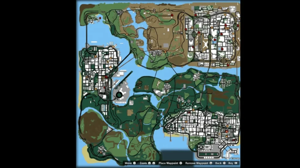 All GTA San Andreas Maps | Cities, Towns & Unique Locations 10 GTA San Andreas Definitive Edition Map