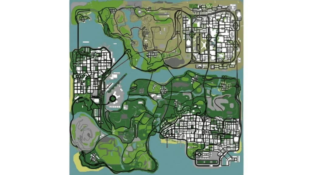 All GTA San Andreas Maps | Cities, Towns & Unique Locations 13 GTA SA MAP