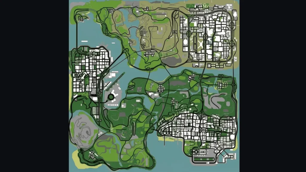 GTA San Andreas Map